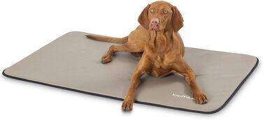 Knuffelwuff Faux Leather Dog Mat Cheyenne L 95 x 60cm Taupe