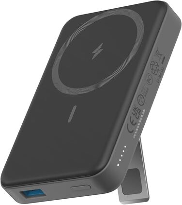 Anker Power Bank 10000mAh Магнітний, Бездротовий, для iPhone 13/12, Чорний