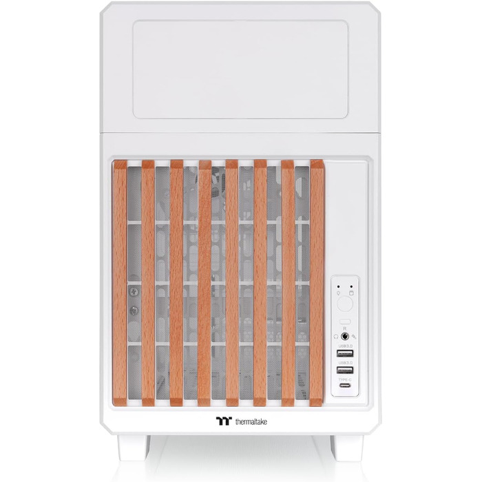 Корпус для ПК Thermaltake TR200 WS Micro-ATX/Mini-ITX, білий, підтримка СРО 360мм, 7 вентиляторів, USB-C