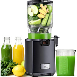 Шнекова соковижималка LINKChef Slow Juicer, 250Вт, для цілих овочів та фруктів, широкий отвір 130мм, чаша 1.8л, з функцією реверсу, без BPA