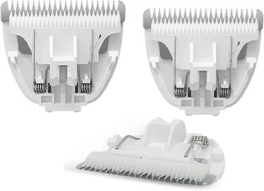 Професійна машинка для стрижки собак та котів, тиха, з керамічним лезом, електрична, водонепроникна (IPX7), зелена (набір лез, стандарт)