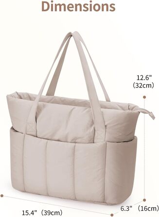 Сумка жіноча Narwey шопер велика, легка для роботи, школи, плеча, сумка для вчительки, Tote Bag з багатьма кишенями (Хакі)