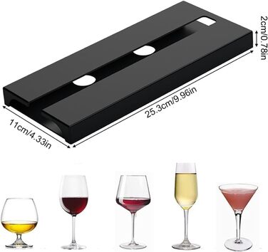 Тримачі для келихів вина SAMSYOKI (4 шт.) - самоклеючі, під шафу, для кухні, бару, ресторану