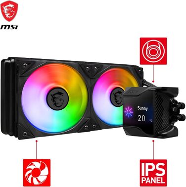 MSI MAG CoreLiquid I AIO: 240мм водяне охолодження для CPU з RGB підсвічуванням, підтримка Intel/AMD