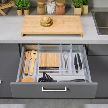 Relaxdays Drawer Dividers, 4-Piece Set