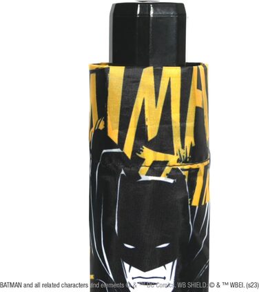 Дитячий парасолька PERLETTI Batman для хлопчиків 7-9 років - компактний, легкий, діаметр 91 см