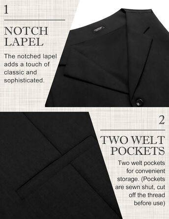 Жилет чоловічий COOFANDY, класичний крій, чорний (3XL)