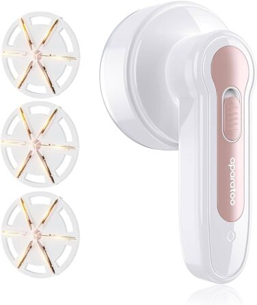 Електричний видальник ворсу для одягу з 3 лезами, портативний, USB, для тканини, ковдр, светрів (білий)