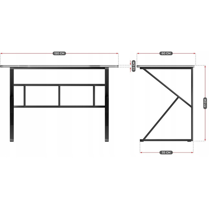 Ігровий стіл KOPIER 120 x 74 x 60 см