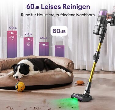 Бездротовий акумуляторний пилосос Ultenic U20, 55000Pa, 600W, 60 хвилин, GreenEye, Anti-Tangle, для твердих поверхонь, килимів, шерсті тварин