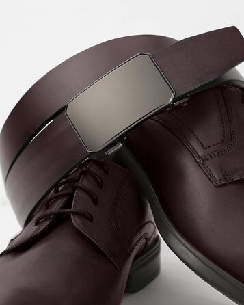 Чоловічий шкіряний ремінь CHAOREN з автоматичною пряжкою, 35 мм, без дірок, розмір 90-100 см