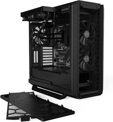 be quiet! Silent Base 802 Black - корпус ПК з 2 вентиляторами Pure Wings 2 та підтримкою радіаторів до 360 мм, 3-рівнева система керування вентиляторами