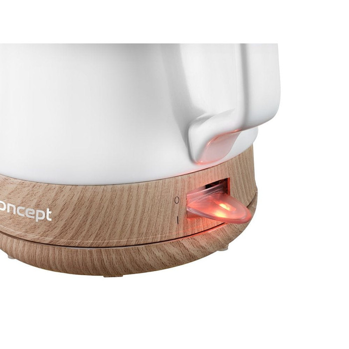 Електричний чайник Concept RK0060, 1200 Вт, 1 л, білий, керамічний