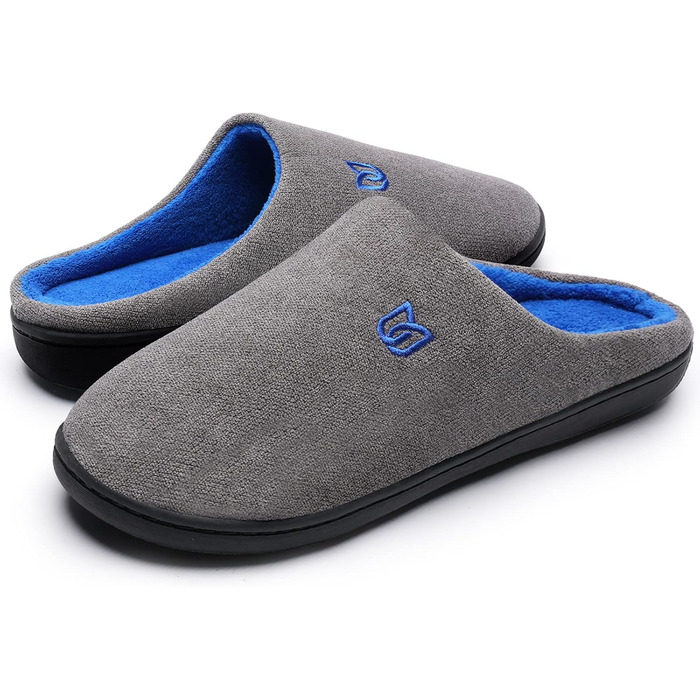 Тапочки для дому WateLves з Memory Foam для жінок та чоловіків, сірі та блакитні, 42/43 EU