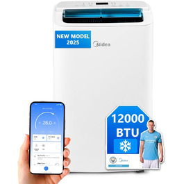 Вентилятор Midea FZ10-17JR Elegant Tower з пультом керування (нова модель 2025) | 12000 BTU | 3500 Вт