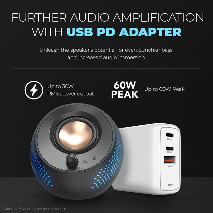 Creative Pebble X 2.0: USB-C колонки з RGB-підсвічуванням, Bluetooth 5.3, 15W RMS для ПК та Mac