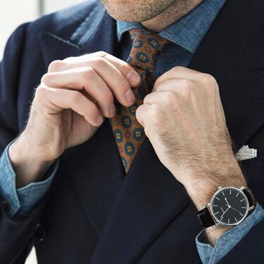 Годинник чоловічий BUREI, мінімалістичний, аналоговий кварцовий годинник з сітчатим ремінцем, чорний/срібний, подарунок для чоловіків