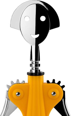 Alessi AM01 Yellow & Chrome Resin Bottle Opener