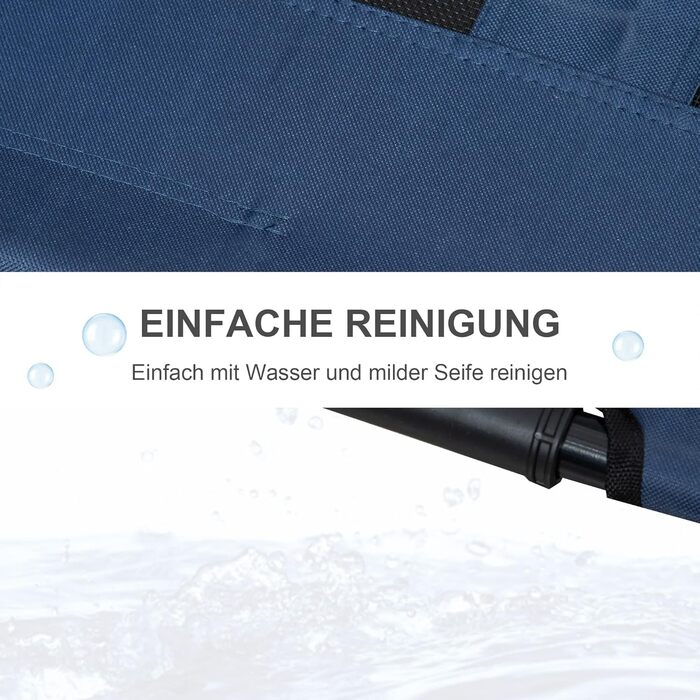 PawHut Лежанка для собак на вулицю, піднята лежанка з дихаючою сіткою, лежанка для домашніх тварин для маленьких та середніх собак, 91 x 69 x 29 см (Блакитний)