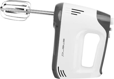 Електричний міксер EMERIO HM-124178 (400 Вт) з 6 швидкостей та турборежимом, нержавіючі насадки (для тіста та збивання)