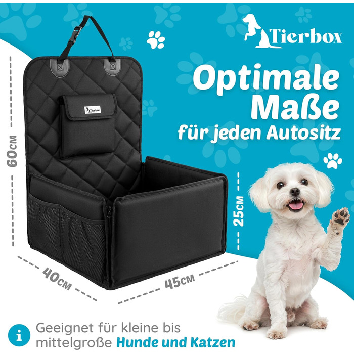 Автокрісло для собак з дозатором кульок для прибирання - зручне автокрісло для маленьких собак | Зручне та безпечне