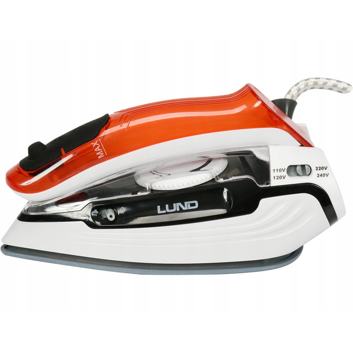 Дорожня праска 1100 Вт, складана, з керамічною підошвою та 3 режимами прасування