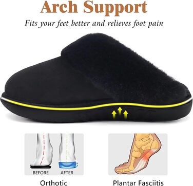 Жіночі домашні тапочки Jiajiale: м'які, теплі, з гумовою підошвою, чорні