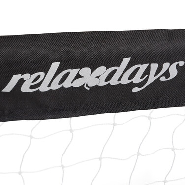 Relaxdays Football Goal Set, 2-Piece, Black