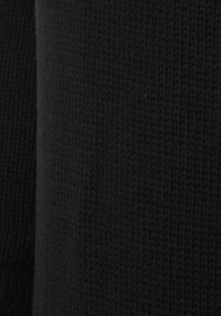 Чоловічий кардиган SDPoul з грубої в'язки, з начосом, з коміром-стійкою, з бавовняної суміші, Regular fit, чорний (9000)