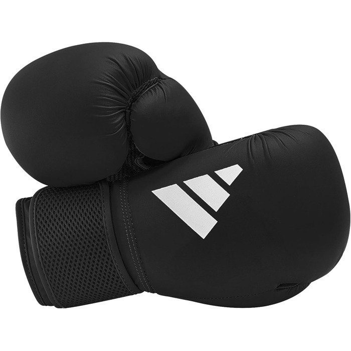 Боксерські рукавички Adidas Hybrid 25 - Початкова модель, чорний колір, 10 oz