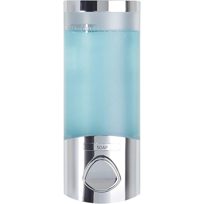 Дозатор для мила, гелю для душу та шампуню Better Living, хром, ABS-пластик, білий