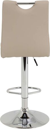 Hela Bar Stools - Miranda Bistro Stools, Faux Leather with Trumpet Base, Adjustable Height, 360° Swivel, 60-82cm (Cappuccino, 2-Pack)