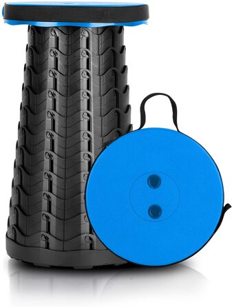 Тeleskopний стільчик, складаний туристичний стільчик для кемпінгу, риболовлі, барбекю та дому