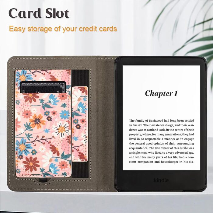 Чохол MOKASE для Kindle Paperwhite 5/6/7 (6 дюймів) - зелений, з петлею та кишенькою