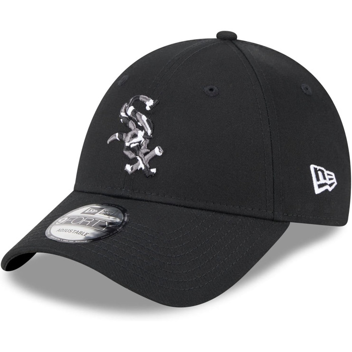 Кепка New Era 9Forty Chicago White Sox з металевою пряжкою, бейсболка, кепка-трап, чорна