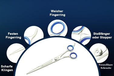 Професійна ножиця для грумінгу собак та котів, 8.5 дюймів, нержавіюча сталь