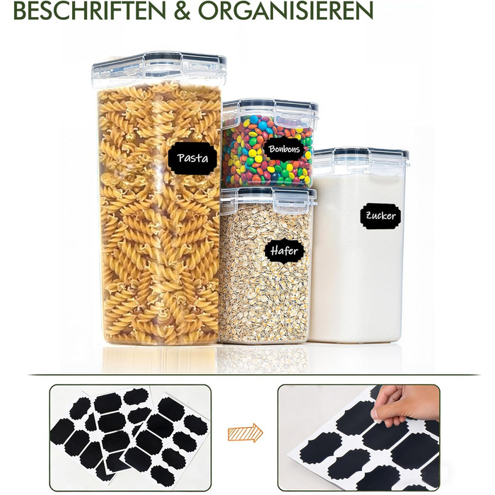 Набір контейнерів для зберігання Theo&Cleo (24 шт.) з кришкою, BPA-free, для кухні