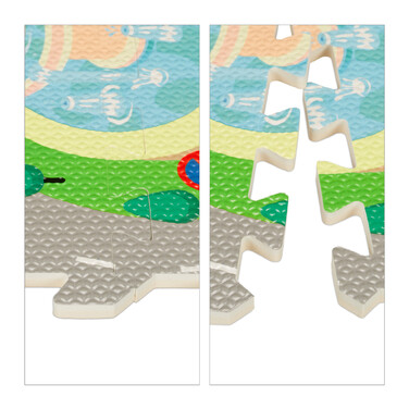Relaxdays Puzzle Mat Road
