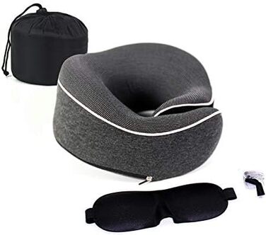 KÖHAIR Neck Pillow supports your restful sleep after your hair transplant - Innovative Travel Pillow | Unbelievably small for relaxed travel by plane and car