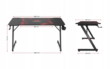 Ігровий стіл X-Gaming, 140 x 74 x 60 см