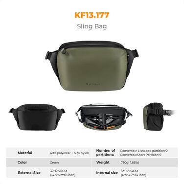 Сумка для камери K&F Concept: велика фотосумка на плече для Canon, Nikon, Sony, DJI Mavic