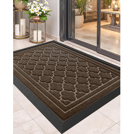 Придверний килимок Color G для вулиці, стійкий до зносу та погодних умов, протиковзний, 43.5 x 75 см, для входу, балкона та тераси