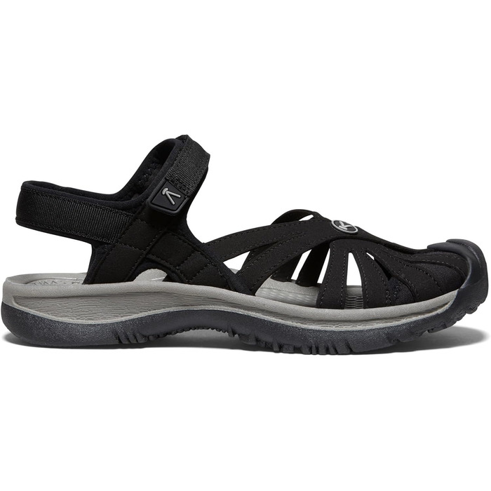 KEEN Rose Сандалі жіночі чорно-сірі, розмір 39 EU, закритий носок, повсякденні