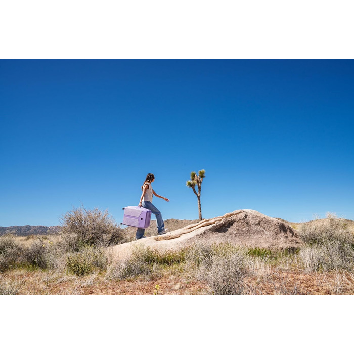 Чемодан DELSEY PARIS Comete 3.0, 20 дюймів, лавандовий, жорсткий, розширюваний, з колесами