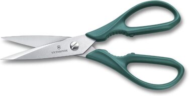 Універсальні кухонні ножиці Victorinox 20 см, надгострі, з мікрозубцями, з нержавіючої сталі, зелені