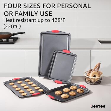 JEETEE 23-Piece Nonstick Granite Cookware Set - Induction Compatible, Pink Cookware Set for All Cooktops - Perfect Housewarming Gift