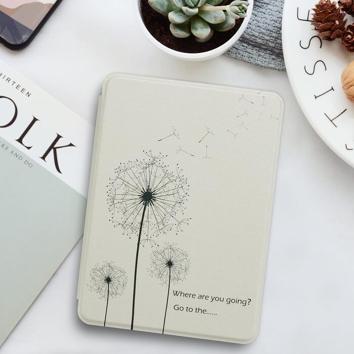 Чохол для Kindle 6' (2024/2022) WALNEW: PU шкіра, авто-сон/пробудження, Smart Cover для Ebook-Reader Kindle 6 дюймів