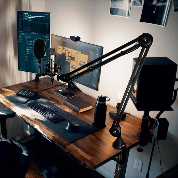 Кріплення для мікрофона Arm V35: міцний стійкий штатив для Yeti Snowball та інших мікрофонів