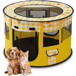 Розкладний вольєр для тварин ALLSOPETS: переносна клітка для котів, собак, кроликів (XL) з сумкою