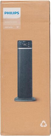 Philips Ceramic Fan Heater 5000 Series, Ceramic Heating Technology, AI-powered for energy saving, Heats up in 2 seconds with 5 integrated safety features, App control, Grey (CX5120/11)